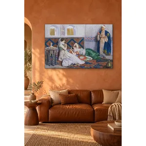 Fida Antonio Gargiullo Femme au repos dans le Harem Impression sur toile - Product Image 5
