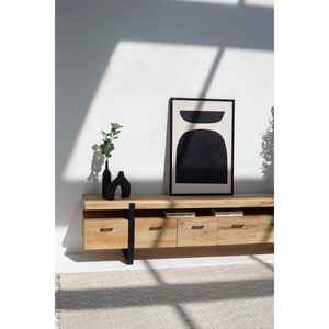 Consola multimedia de madera Bethany con 5 cajones - Product Image 2