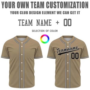 Vêtements de sport de baseball unisexes personnalisés, respirants, à séchage rapide, t-shirts à manches courtes de grande taille, maillots imprimés numériquement, équipe personnalisée - Product Image 6