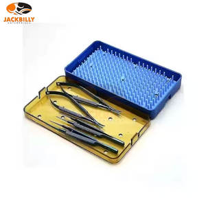 JACKBILLY Juego de 4 Instrumentos Quirúrgicos Ortopédicos Premium de Acero Inoxidable, Tijeras, Portaagujas, Kit de Herramientas Microquirúrgicas - Product Image 3