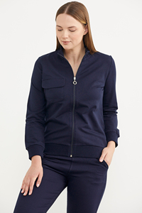 Private Logo Women Zipper Hooded Tracksuit Best Price Quality Price Slim Fit Zipper Two Piece Sets - Product Image 4