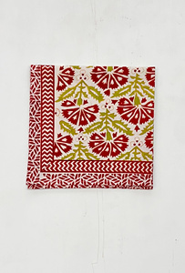 Serviettes de table à fleurs en coton de qualité supérieure Serviettes réutilisables imprimées et brodées pour les fêtes et les rassemblements - Product Image 2