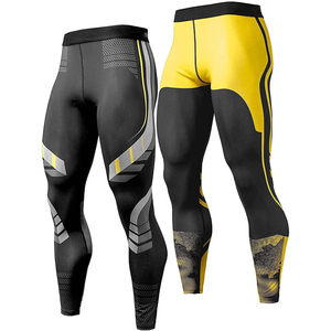 Pantalones de compresión de gimnasio de alta calidad OEM para hombre, estilo sólido personalizado de alta calidad con personalizado, gimnasio, deporte, fitness, entrenamiento, sin costuras - Product Image 4
