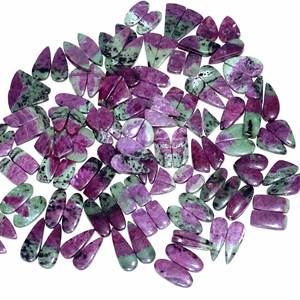 Rubí Natural de gran calidad en zoisita, par de piedras preciosas disponibles, mezcla de formas y tamaños, cabujón, piedras preciosas sueltas para usar en la fabricación de joyas - Product Image 4