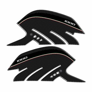 2 Pezzi Protezioni Laterali in Gel 3D Compatibili per Moto APRILIA RSV4, Copertura Serbatoio in Carbonio - Product Image 2