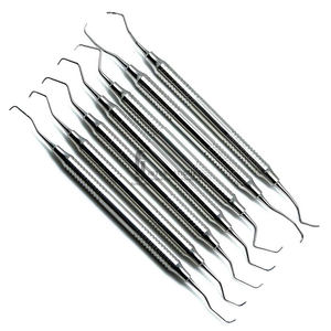 Ensemble de 7 curettes dentaires Gracey, légères, réutilisables, en acier inoxydable, instruments chirurgicaux manuels, certifiés CE, haute qualité 1 - Product Image 1