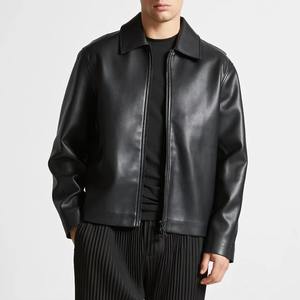 Veste en cuir pour homme de qualité supérieure, streetwear tendance pour homme, veste en cuir doublée de fourrure pour l'hiver - Product Image 6