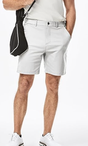Shorts chino classiques pour homme, coupe ajustée, fitness, été, extensible, taille en coton sergé, décontractés, logo personnalisé, vente en gros - Product Image 2