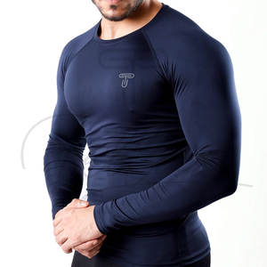 Vêtements de course à séchage rapide de style actuel, chemises de compression confortables de haute qualité en élasthanne/polyester à manches longues, vêtements Tellus - Product Image 3