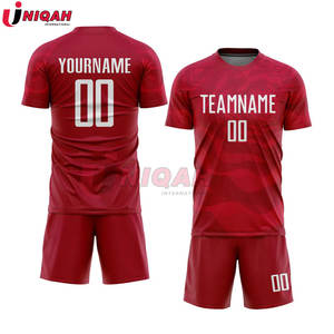 ชุดฟุตบอลออกแบบได้เองเสื้อฟุตบอลเปล่าและชุดฟุตซอลชุดพิมพ์หมายเลขชื่อทีมที่กำหนดเอง - Product Image 2