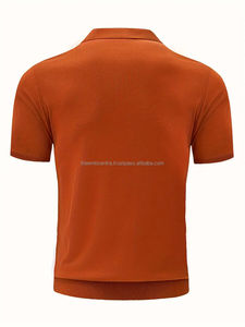 Camiseta de algodón de calidad superior para hombre, logotipo personalizado, peso pesado, longitud larga para Polos de verano, polos para hombre - Product Image 5