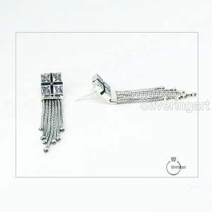 Pendientes de Plata de Ley 925 con Circonita Natural, Piedra de Nacimiento Genuina, Joyería Hecha a Mano para Compromiso - Product Image 2