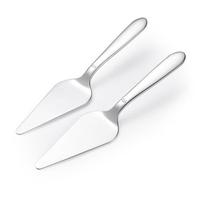 Serveur de gâteau poli en argent attrayant pour les fêtes de jardin et les célébrations avec des détails charmants à un coût très bas