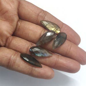 Alta calidad 5 uds labradorita gris Natural 19,5x8,5mm pera Rosecut piedras preciosas sueltas 21,15 Cts Iroc ventas US $9,67 - Product Image 6