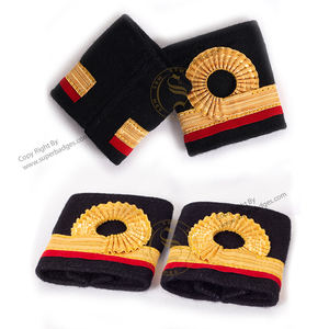 Popular uniforme Charretera botón insignias bordado tela Charretera - Product Image 6