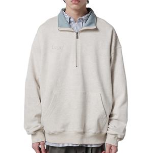 Sudaderas de Invierno de Alta Calidad para Hombre, con Logotipo Personalizado, Unisex, Cuello Redondo, Cierre de Cremallera de un Cuarto, con Impresión Digital - Product Image 4