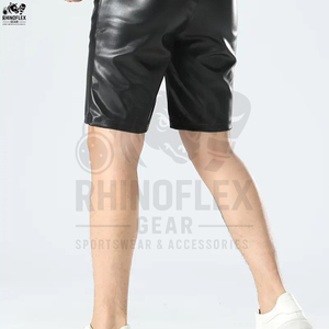 Wholesale High Quality Premium <b>Men's</b> <b>Leather</b> <b>Shorts</b> Best Manufacturer Oem Professional Design Fashion <b>Shorts</b> For Sale - Product Image 4