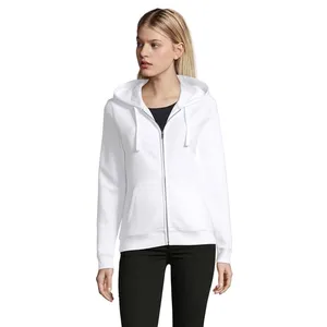 Felpa con Cappuccio e Zip Personalizzabile per Donna, Design con Borchie per Merchandising Promozionale - Product Image 2