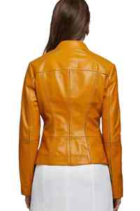 Chaqueta de cuero genuino para mujer de la mejor calidad, chaqueta de cuero de invierno para mujer, nueva chaqueta de cuero hecha a medida para mujer 2025 - Product Image 5