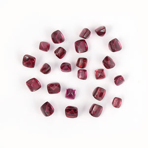 Hecho a mano 5mm liso rojo rodolita cabujón de alta calidad Natural Pan de Azúcar en forma de piedra preciosa suelta Certificado de terceros para - Product Image 3