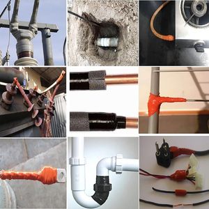 ACIT Black PIB Autoamalgamación Cinta impermeable resistente al calor de un solo lado 25mm X 5M Goma de alto rendimiento de grado ingeniero - Product Image 2