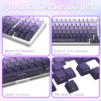 ZT99 lumière rvb 99 touches interrupteur remplaçable à chaud PBT Keycaps N-Key Rollover filaire 2.4Ghz joint sans fil clavier mécanique de jeu