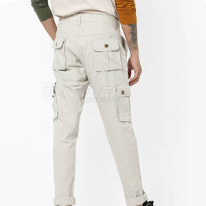 Private Label Men's Straight Casual Lightweight Cargo Pants-Custom <b>Color</b> <b>Multi</b> Pockets Breathable & Eco-Friendly 100% Cotton - Product Image 3