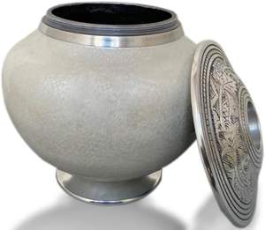 <b>Candle</b> Cremation Urn for Human Ashes - <b>Large</b> Pearl <b>White</b> <b>Candle</b> Urn - Decorative Urn for Ashes Display at Home - Beautiful - Product Image 4