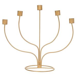 Golden Metal <b>Tree</b> Design 5 Holder Stand for Home <b>Decoration</b> Full Metal Body with Sizes 13.5 Inches - Product Image 1