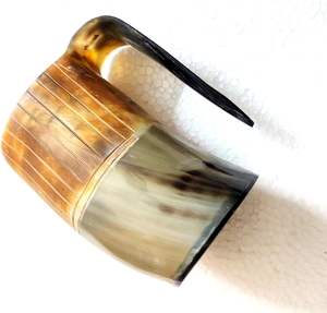 Mug en corne de buffle fait à la main en vrac, mug en corne de buffle pour les festivals, mug en corne de buffle authentique pour boire comme les Vikings, meilleur design disponible - Product Image 3