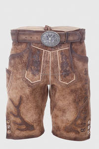 Kurze lederhose สำหรับ2025ผู้ชายหนังบาวาเรียตราแบบกำหนดเองล่าสุด - Product Image 5