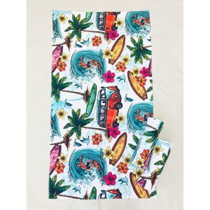 AS0456 Serviette de plage de luxe personnalisée, séchage rapide, légère, motif original, logo imprimé, technique de sublimation, certifiée GRS - Product Image 1