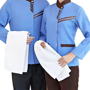 Suministro directo de fábrica Uniforme de restaurante de cocina hecho a medida Diseño único Uniformes de restaurante y bar de color sólido - Product Image 4