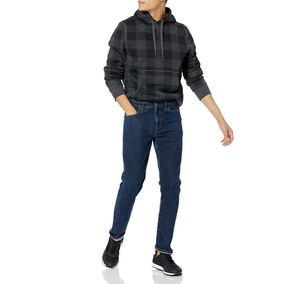 Pulls à capuche personnalisés pour hommes vêtements décontractés de haute qualité fabriqués au Pakistan pour l'hiver col à capuche à motif solide - Product Image 5