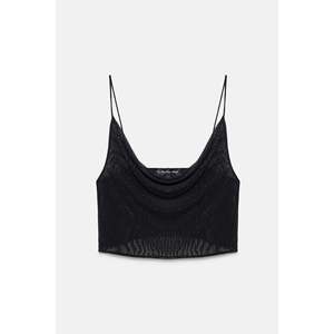 Top con Cuello Tipo Capucha y Bordado de Piedras - Product Image 6