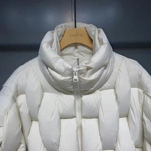 Cotton Bubble Puffer <b>Jacket</b> High Street Style Stand Collar <b>Waterproof</b> Windproof Eco-Friendly Front Unisex Winter Outdoor <b>Padded</b> - Product Image 5