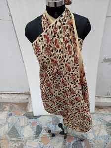 Écharpe en coton indien fait à la main châle d'été matériel modal impression de bloc de main paréo floral sarong vêtements de plage sexy-lot de gros - Product Image 4