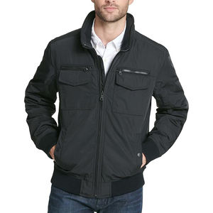 Nouveau design Blouson de bombardier uni de haute qualité personnalisé épais hiver chaud coupe-vent randonnée extérieur vol Bomber veste pour hommes - Product Image 1