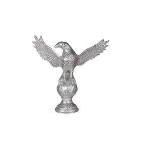 Figura Decorativa de Águila de Aluminio Plateado Hecha a Mano, Adorno de Lujo para Mesa de Oficina, Hogar y Sala de Estar - Product Image 1