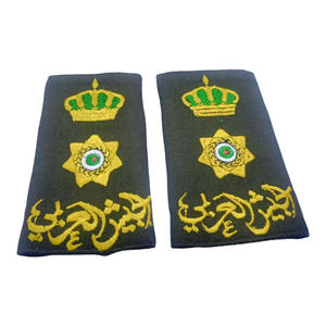 Customizable Jordanian Major Shoulder <b>Board</b> with Lace Decoration and Safety <b>Pin</b> Attachment High Quality Canvas <b>Fabric</b> Reusable - Product Image 4