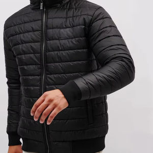 เสื้อแจ็คเก็ตกันลมระบายอากาศได้ดีปกตั้งสำหรับผู้ชายเสื้อโค้ทฟองขนาด XS เคลือบย้อมสีเรียบ - Product Image 2