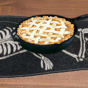 Mesa de comedor de Navidad, Mantel Individual de corredor con cuentas, tela hecha a mano, alfombrilla decorativa para boda con diseño de hojas para uso doméstico - Product Image 5