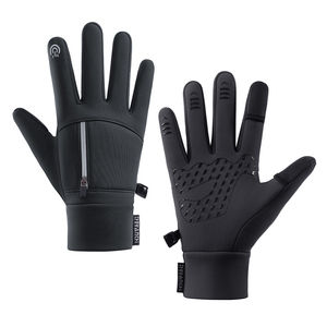 BSCI ถุงมือขี่จักรยานสำหรับฤดูหนาวกันน้ำกันลื่นถุงมือกีฬาหนังแท้ถุงมือนิรภัยเข้ากันได้กับหน้าจอสัมผัส - Product Image 1