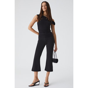 Chemisier asymétrique en jersey ajusté avec détail froncé pour femme GRIMELANGE STONEAK - Product Image 4