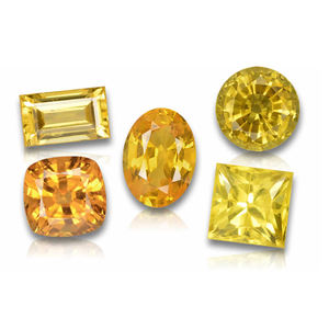 พลอยธรรมชาติ6มม. พลอยแซฟไฟร์สีเหลืองอัญมณีธรรมชาติขายส่งพร้อมสต็อกเครื่องประดับอัญมณีหลวม - Product Image 6