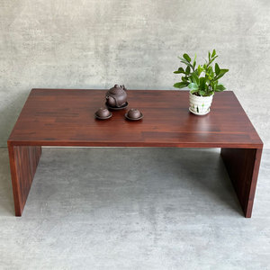 Mesa de Té Baja de Madera de Acacia Hecha a Mano Estilo Japonés, 110x60cm, Duradera y Convertible para Sala de Estar y Uso Doméstico - TT68248 - Product Image 2