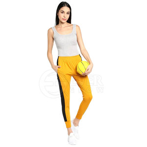 Bolsillos con cremallera Pantalones de cintura con cordón para mujer Venta al por mayor Pantalones de jogging elegantes para mujer más vendidos - Product Image 2