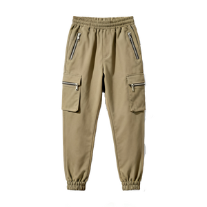 Pantalones Cargo Jogger para Hombre, Estilo Urbano, Cintura Elástica, Corte Ajustado, Múltiples Bolsillos, Pantalones Casuales Cómodos y a la Moda - Product Image 1