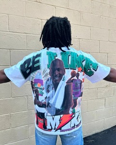 Men's <b>White</b> Short Sleeve O-Neck <b>T</b>-<b>Shirts</b> Streetwear Photo Print Villain Graphic Tee 100% cotton jersey Custom Made Size clothing - Product Image 5