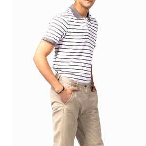 Logotipo personalizado Slim Fit 100% algodón Golf Polo camisetas hombres Streetwear estilo ligero hombres Polo camisa - Product Image 1